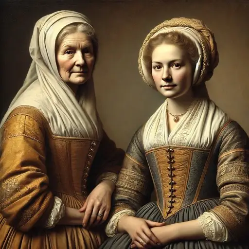 Großmutter Nuhngaesser und Mutter Christmann